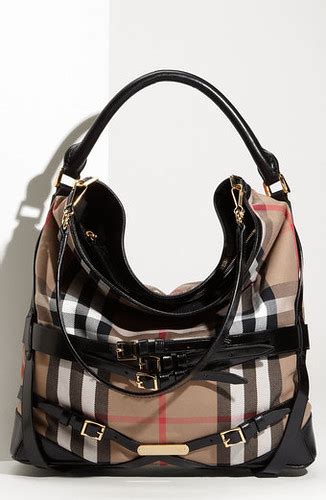 burberry belted lambskin leather hobo